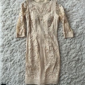 Gorgeous cream colored lace dress